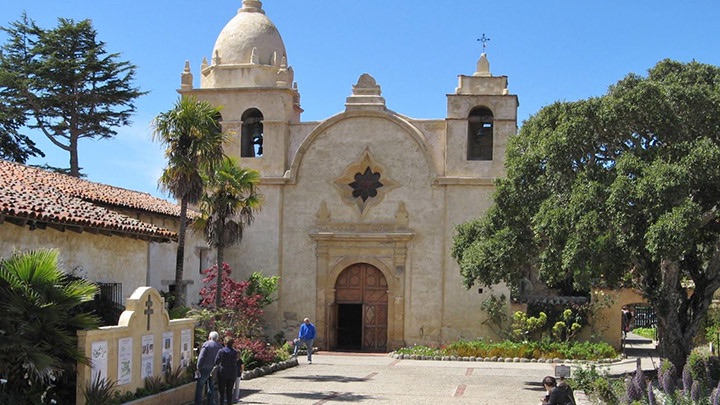 Carmel Mission filming location in Monterey County