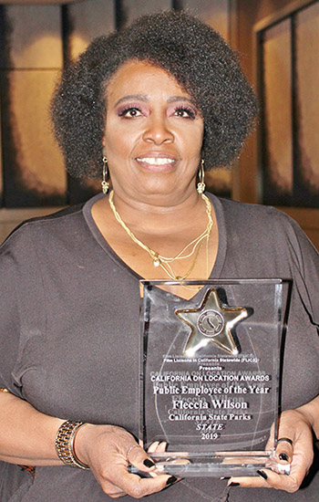 Fleccia Wilson of Seaside, winner of 25th Annual California On Location Awards.